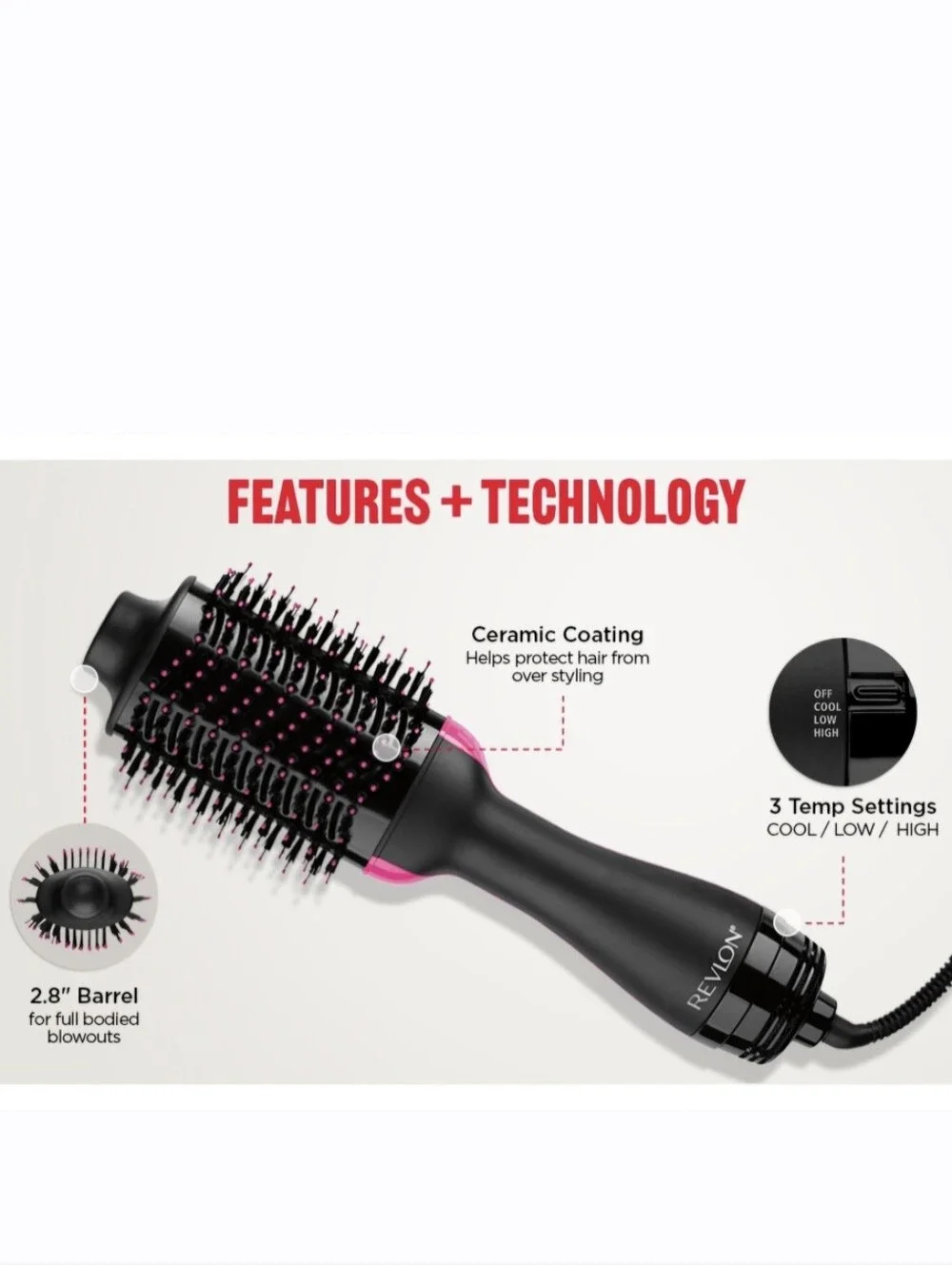 New! Revlon One-Step Volumizer Blow Dryer Brush